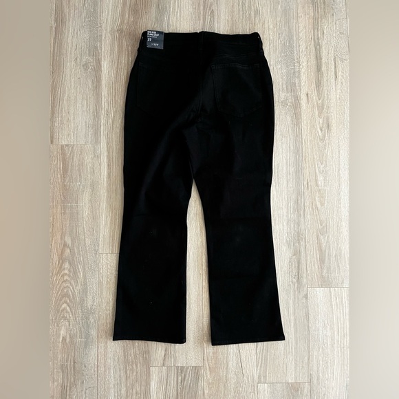 NWT J.Crew Factory Women’s Flare crop black jean in all-day stretch - Size 29 - Picture 6 of 7
